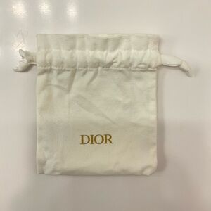 EUC Dior Beauty Small Drawstring Pouch with Gold Logo